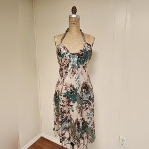 Silk halter dress